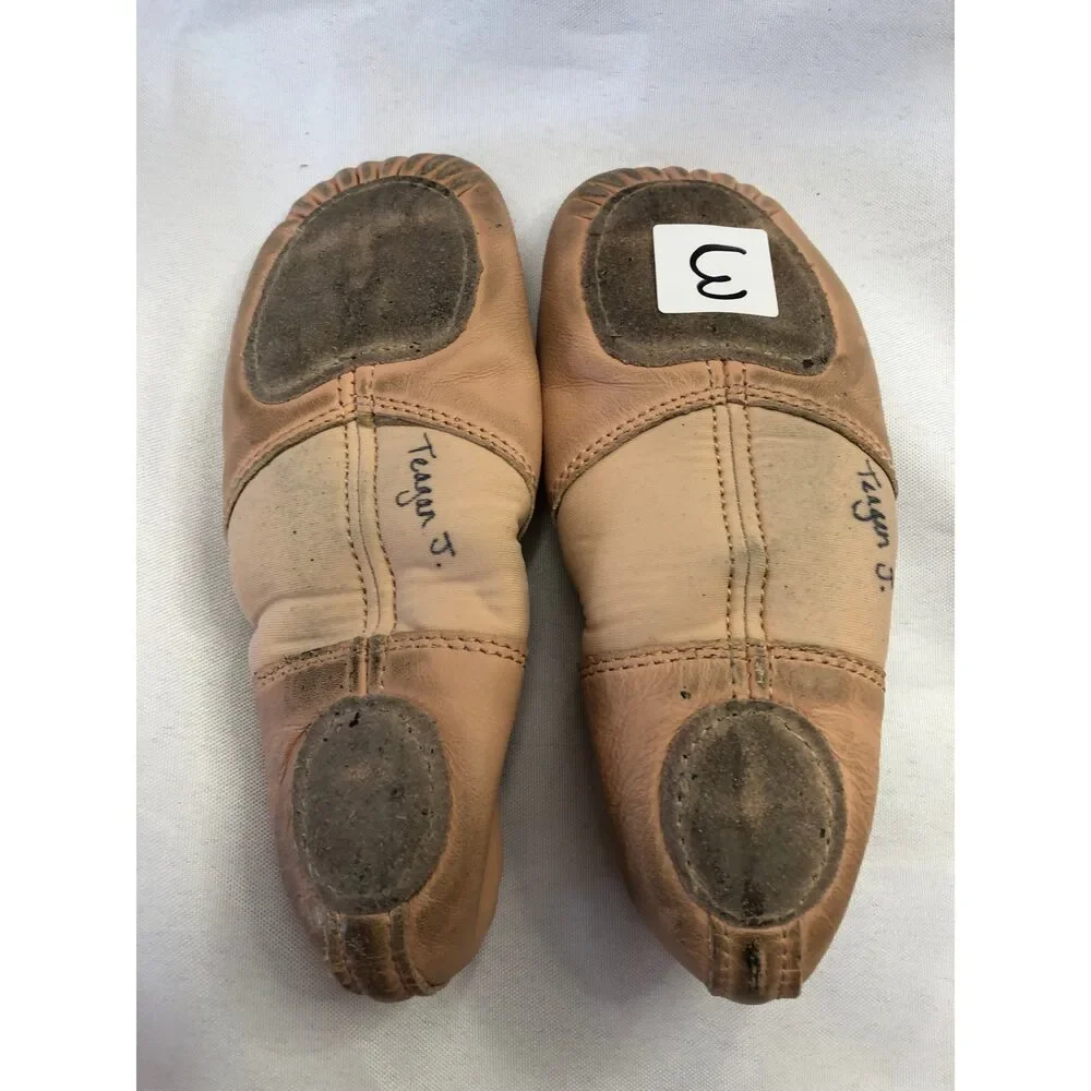 Pre-Owned Dance Ballet Shoes Revolution 150 Pink Child 3M Leather Split Sole St